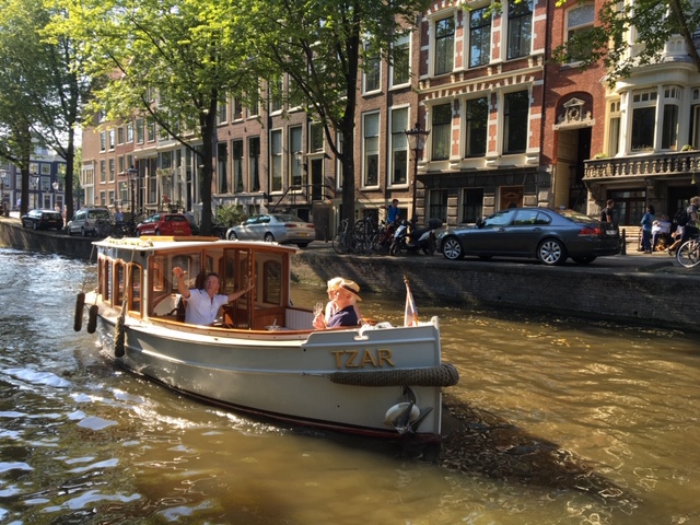 Picture of boat Tzar in the canals of Amsterdam